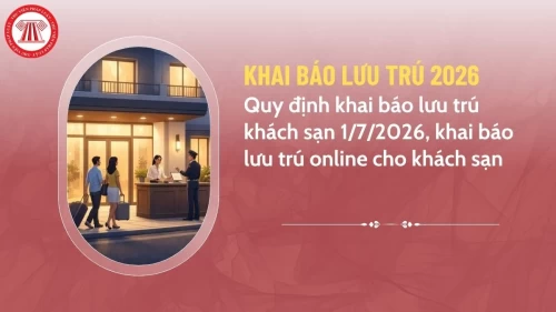 Căn hộ dịch vụ phải thực hiện thông báo lưu trú từ ngày 1/7/2026